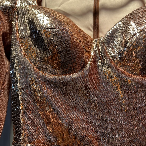 Milly rose gold dress - Picture 3 of 13